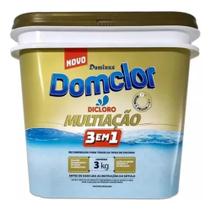 Cloro Granulado Concentrado Multiação 3 Em 1 Domclor 3 Kg