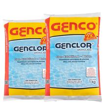 Cloro Granulado Estabilizado Genclor 56% 1kg Genco 2 Pct