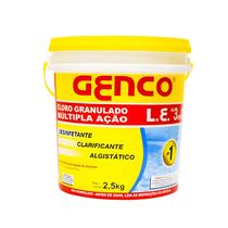 Cloro Granulado GENCO LE 2,5kg para Piscinas Múltipla Ação Cloro Granulado GENCO LE 2,5kg para Piscinas Múltipla Ação