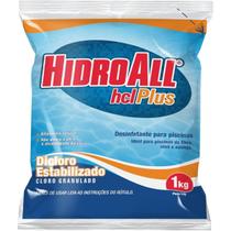 Cloro Granulado HCL Plus Dicloro Estabilizado Hidroall 1kg