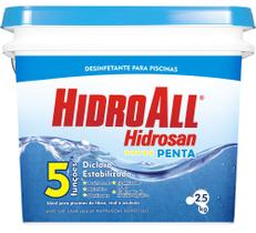Cloro granulado hidrosan penta 5 em 1 - 2,5kg hidroall