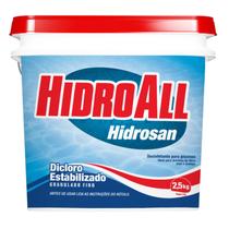 Cloro Granulado Hidrosan Plus Dicloro Estabilizado Hidroall 2.5kg Cloro Granulado Hidrosan Plus Dicloro Estabilizado Hidroall 2.5kg