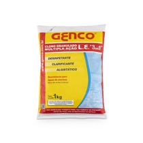 Cloro Granulado Múltipla Ação 3 Em 1 - 1kg Genco Para Piscina Cloro Granulado Múltipla Ação 3 Em 1 - 1kg Genco Para Piscina