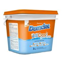Cloro Granulado Para Piscina 5 em 1 Balde 3kg Multifunção Domclor Premium