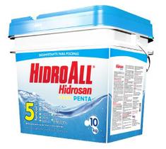 Cloro Granulado Para Piscina Hidroall Hidrosan Penta - 10 Kg 5 em 1
