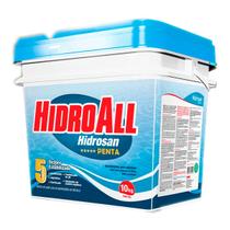 Cloro Hidrosan Penta 5 em 1 Multiação Balde 10kg Piscina Granulado Estabilizado