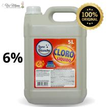 CLORO LIQUIDO 6% CLORO ATIVO 10L e 5L - TIRA LIMO, BACTERICIDA, ALVEJANTE