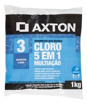 Cloro Multiacao 1 Kg Para Piscina Granulado 5 Em 1 Axton