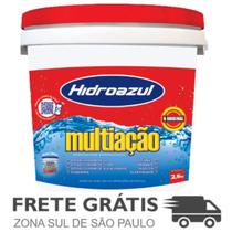 Cloro Multiação Balde 2,5 KG Elimina Alga - HidroAzul