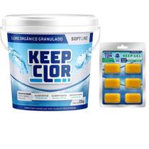 Cloro organico softline c/ clarificante gel 180g- keepclor
