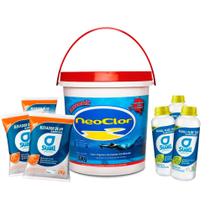 Cloro p/ Piscina 10kg +3 barrilha 2kg +3 clarificante 1lt