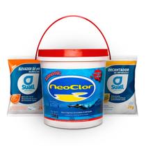 Cloro p/ piscina + sulfato 2kg + barrilha 2kg - NEOCLOR/SUALL