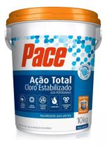 Cloro Para Limpeza De Piscina Pace Acao Total Dicloro 7 em 1 10KG Cloro Para Limpeza De Piscina Pace Acao Total Dicloro 7 em 1 10KG