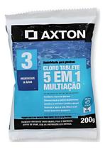 Cloro Para Piscina 200g Axton 5 Em 1 Multiação
