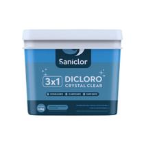 Cloro para piscina 3 em 1 40% crystal clear 10kg - saniclor