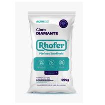 Cloro Para Piscina Diamante Rhofer Pacote 500gr 65% Cloro Ativo em Pó