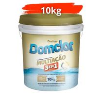 Cloro para piscina Domclor 3 em 1 10kg Multiação