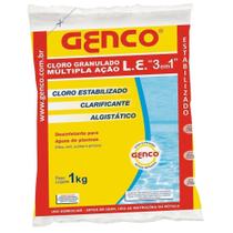 Cloro para Piscina Granulado 3 em 1 1Kg - Genco