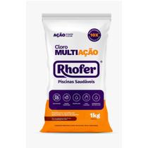 Cloro Para Piscina Multiação Rhofer Pacote 1kg 35% Cloro Ativo em Pó