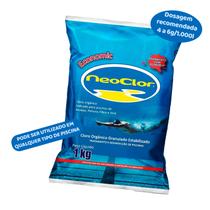 Cloro Para Piscina Neoclor Econômico 1kg Granulado Estabilizado Orgânico Cloro Para Piscina Neoclor Econômico 1kg Granulado Estabilizado Orgânico