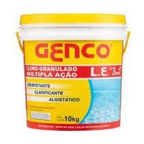Cloro Para Piscina Tratamento Genco multipla acao 3 em 1 10Kg Cloro Para Piscina Tratamento Genco multipla acao 3 em 1 10Kg