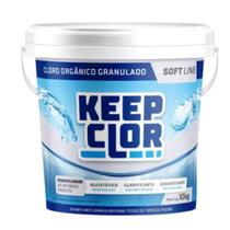 Cloro para tratamento de piscinas keep clor soft line balde 10kg