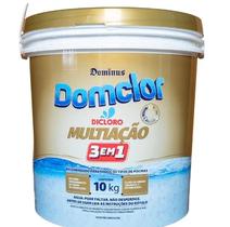 Cloro Piscina Dicloro Multiação 3 Em 1 Domclor 10kg