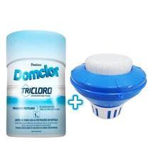 Cloro Piscina Domclor 05 Pastilhas + Clorador Flutuador Cloro Piscina Domclor 05 Pastilhas + Clorador Flutuador