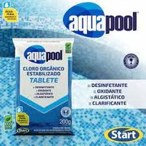 Cloro piscina estabilizado orgânico tablete 200g - AQUAPOOL
