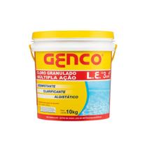 Cloro pra piscina multipla ação l. e. 3 em 1 - 10kg - genco