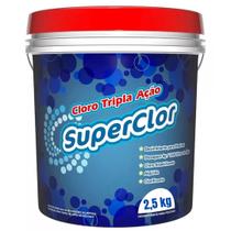 Cloro superclor clorup 3 em 1 para piscinas balde 2.5 kg
