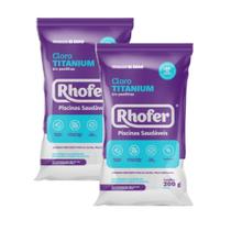 Cloro Titanium RHF - Pastilha 200g 90% Cloro Ativo Tratamento Profissional para Piscinas