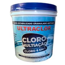 Cloro Ultraclor Multiação 6 Em 1 10Kg - Nova Embalagem