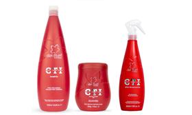 Clorofitum CTI Shampoo 1 litro e Máscara 500 gr e Spray Reconstrutor