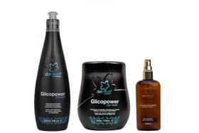 Clorofitum Glicopower Shampoo e Máscara e Cauterizador 100 ml