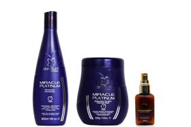 Clorofitum Miracle Platinum Pós-Shampoo e Máscara e Cauterizador35 ml