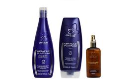 Clorofitum Miracle Platinum Shampoo e Leave-in e Cauterizador 100 ml