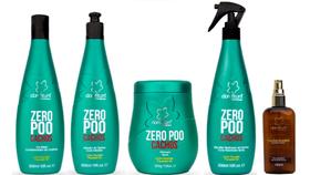 Clorofitum Zero Poo Co-Wash e Ativador de Cachos e Máscara e Soro Day After e Cauterizador 100 ml