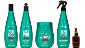 Clorofitum Zero Poo Co-Wash e Ativador de Cachos e Máscara e Soro Day After e Cauterizador35 ml