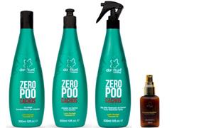 Clorofitum Zero Poo Co-Wash e Ativador de Cachos e Soro Day After e Cauterizador35 ml