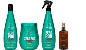 Clorofitum Zero Poo Co-Wash e Máscara e Soro Day After e Cauterizador 100 ml