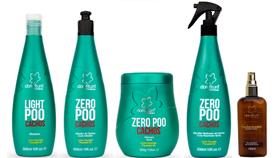 Clorofitum Zero Poo Shampoo e Ativador de Cachos e Máscara e Soro Day After e Cauterizador 100 ml