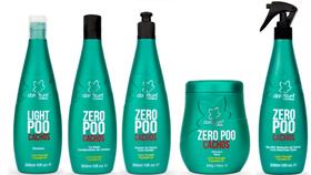 Clorofitum Zero Poo Shampoo e Co-Wash e Ativador de Cachos e Máscara e Soro Day After