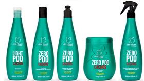 Clorofitum Zero Poo Shampoo e Co-Wash e Ativador de Cachos e Máscara e Soro Day After