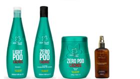 Clorofitum Zero Poo Shampoo e Co-Wash e Máscara e Cauterizador 100 ml