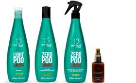Clorofitum Zero Poo Shampoo e Co-Wash e Soro Day After e Cauterizador35 ml