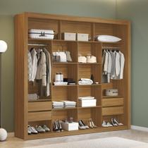 Closet 100% MDF 4 Gavetas 230 cm NT6060 Preto Tx Amoudi Móveis