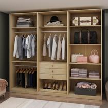Closet 3 Gavetas 3 Cabideiros Nero Infinity Savana