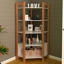 Closet 5 Prateleiras Az1020 Amêndoa/Branco - Tecno Mobili