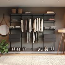 Closet Aberto Modulado para Casal 245cm Eminence
